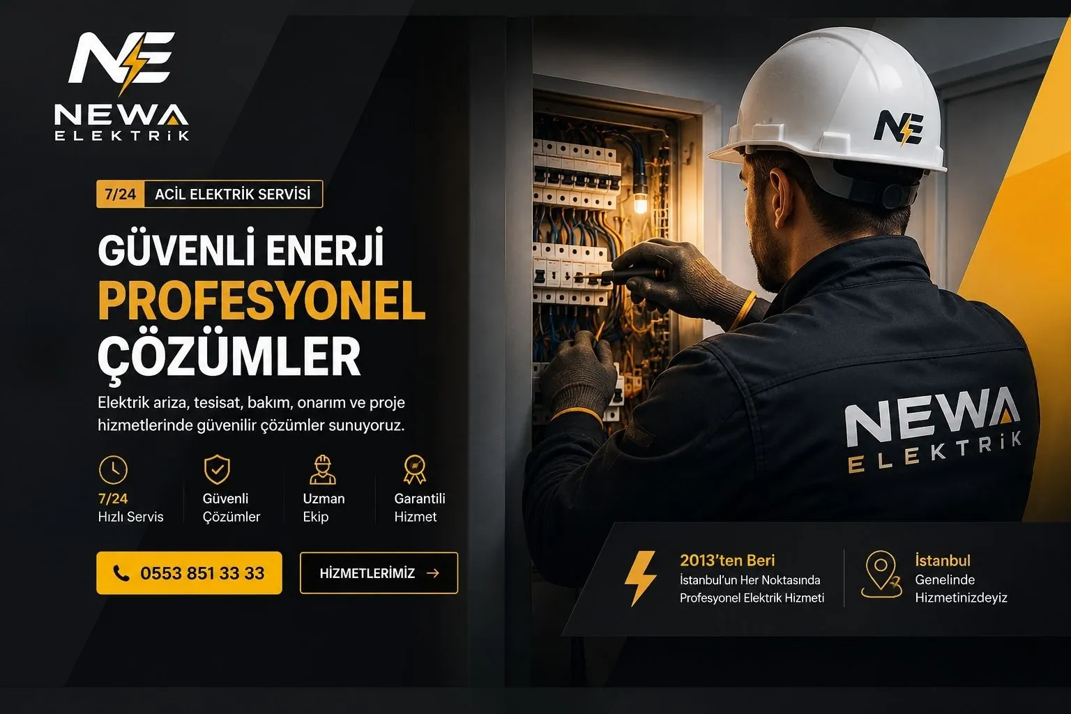 Newa Elektrik | İstanbul Elektrikçi, Elektrik Arıza ve Tesisat Hizmetleri